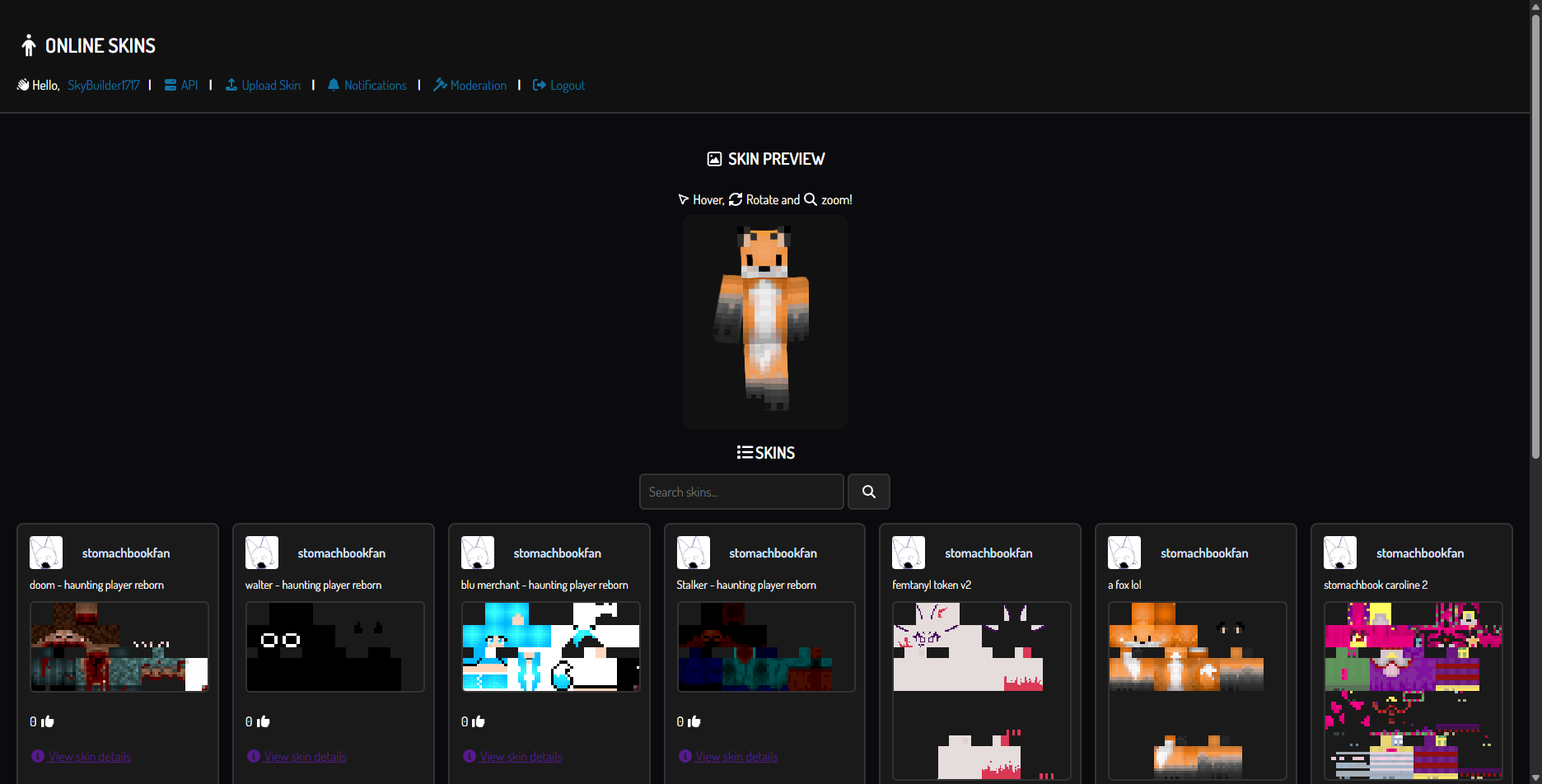 Online Skins